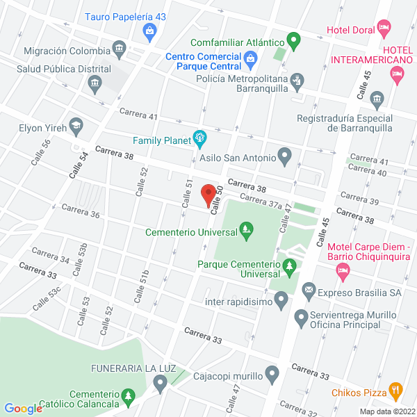 Map of Le Curtiere Colombia S.A.S.