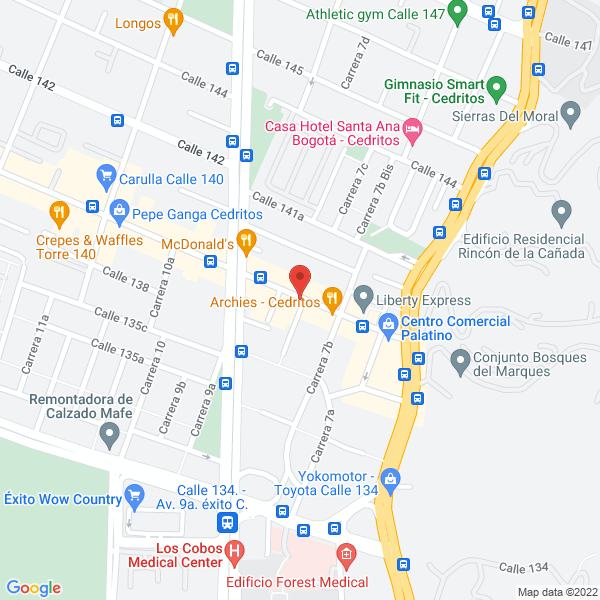 Mapa de Health Life And Care Pharma S.A.S.