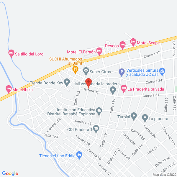 Map of Engineering & Commercial Work S.A.S.