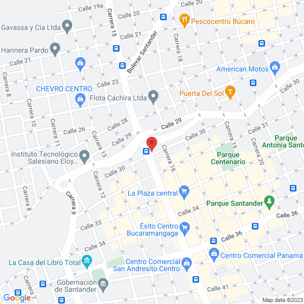 Map of Asodobles Vuelo Libre De Bucaramanga S.A.S.