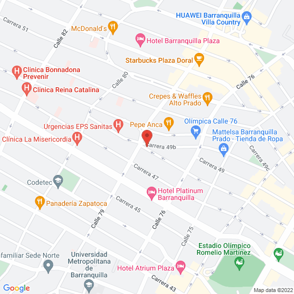 Map of Bienestar Soluciones Inmobiliaria S.A.S.