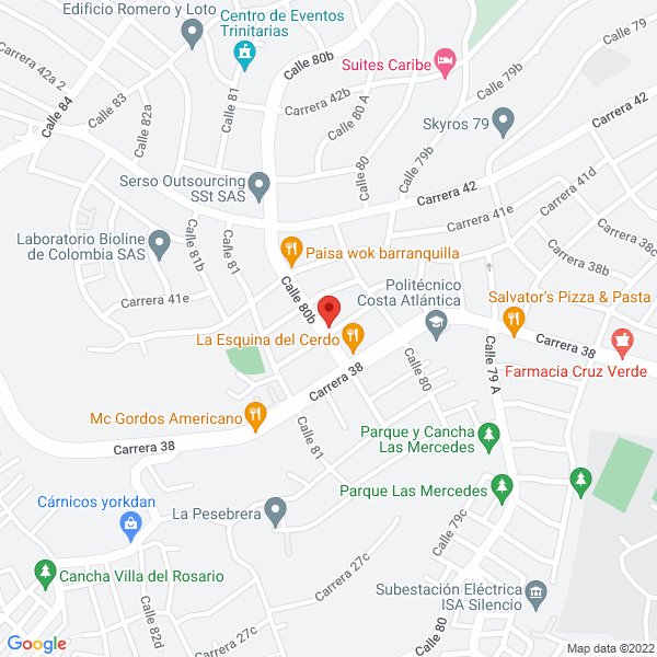 Map of Ingenieria Y Soluciones En Redes S.A.S.