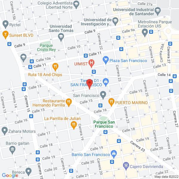 Map of Prosuindustrial S.A.S.