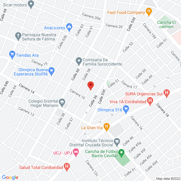 Map of Metalfex S.A.S.