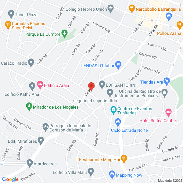 Map of Mango Bahia S.A.S.