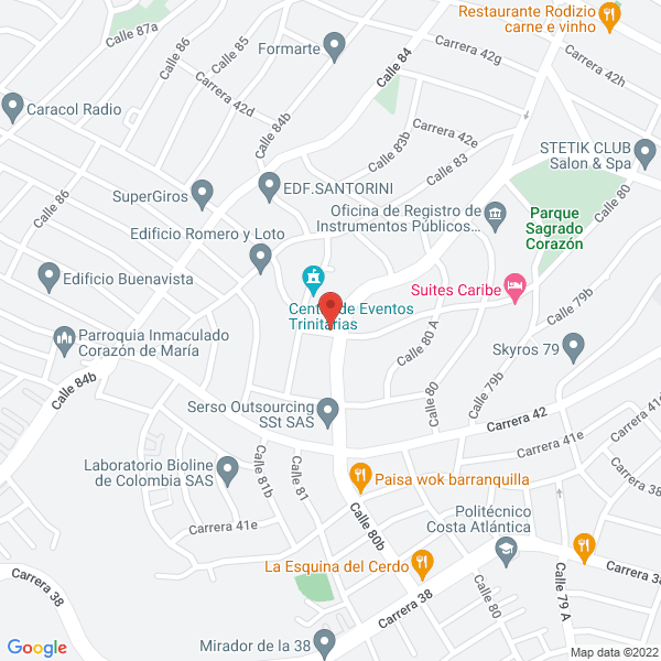 Map of Cosmeticos F & E S.A.S.