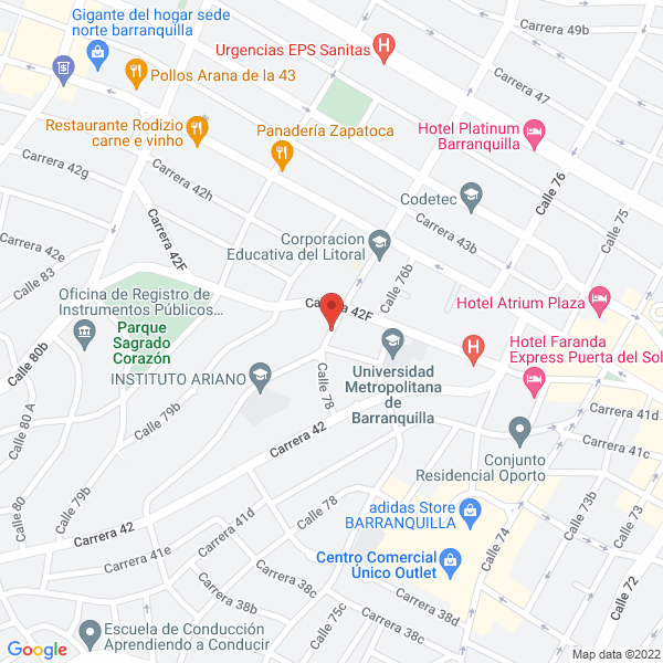 Map of Arango - Felizzola Proyectos S.A.S.