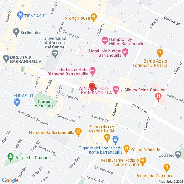 Map of Inmobiliaria Y Constructora Loarlin &Cia S En C