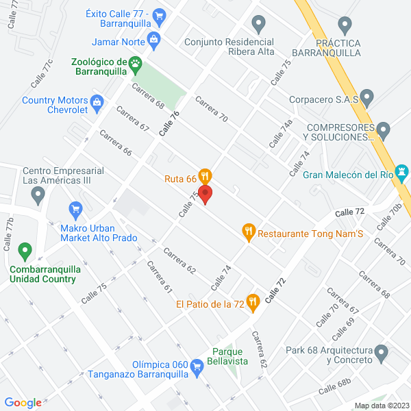Map of Inversiones Jafa S.A.S.