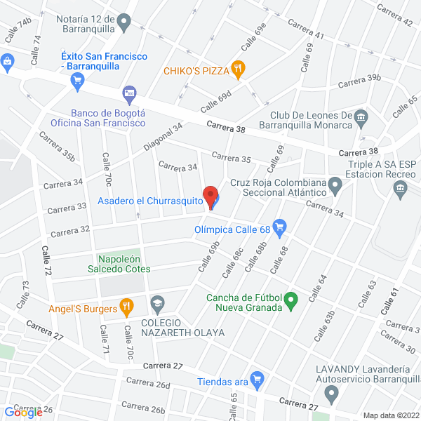 Map of Comercializadora Serviya Product S.A.S.
