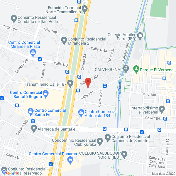 Mapa de Escuela Colombiana De Aviacion S.A.S.