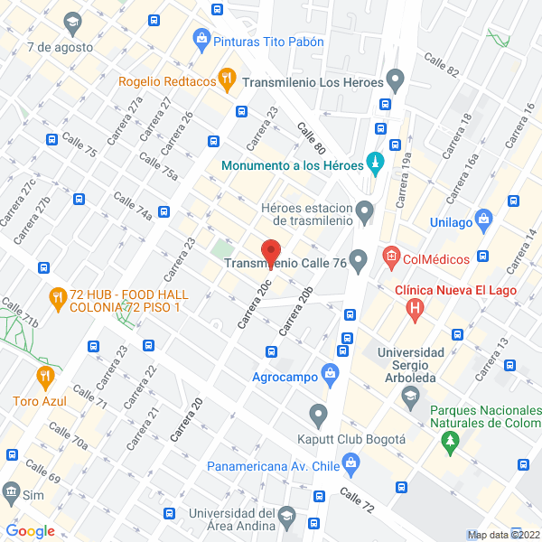 Mapa de Clínica Mariana S.A.S.