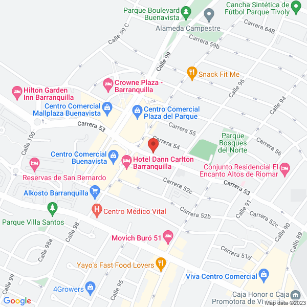 Map of Itics Caribe Comercializadora Internacional S.A.S.