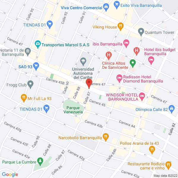 Map of Gette Ponce Y Compañia S.A.S.