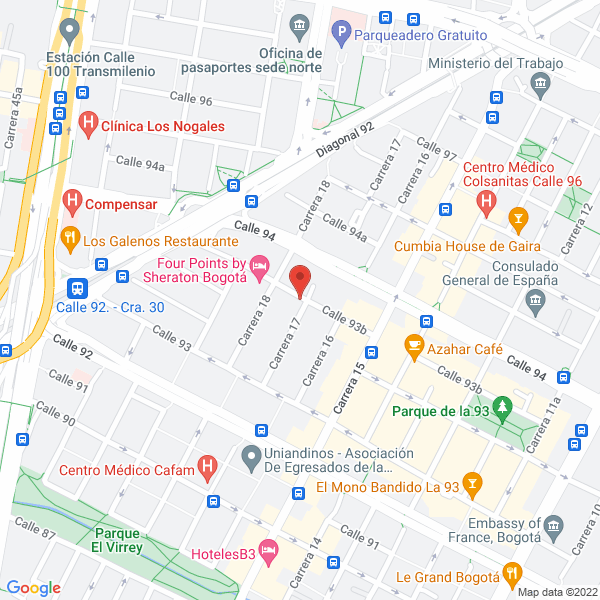 Mapa de A.P. Seguros Y Cía. Ltda.