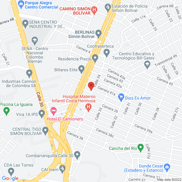 Map of Anaya Instalaciones & Telecomunicaciones S.A.S.