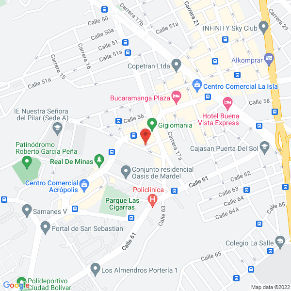Map of Paisa Motor Distribuciones S.A.S.