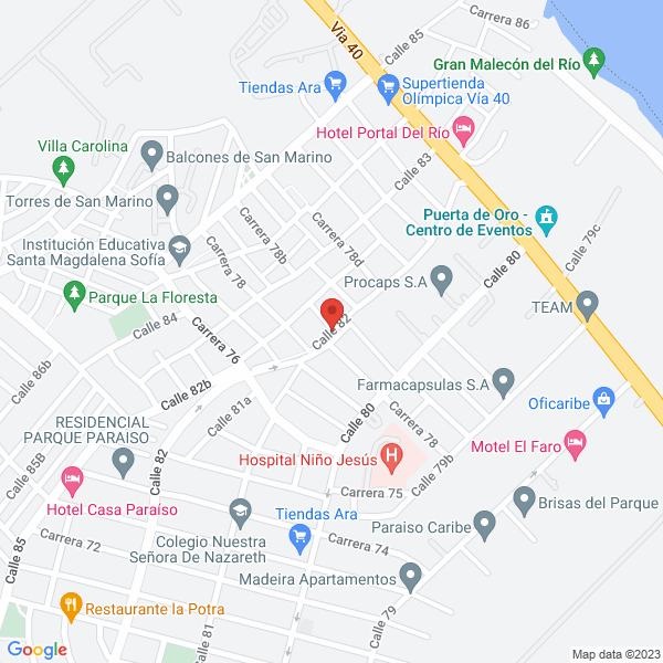 Map of Cmc Compañia Metalmecanica De La Costa S.A.S.