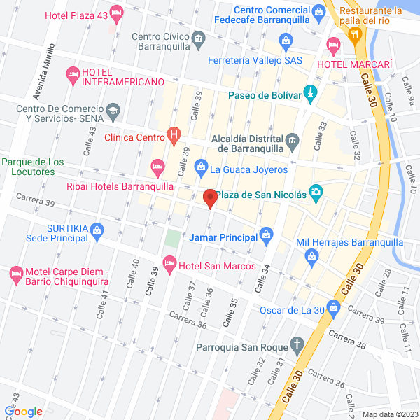 Map of Electronica M.B. S.A.S.