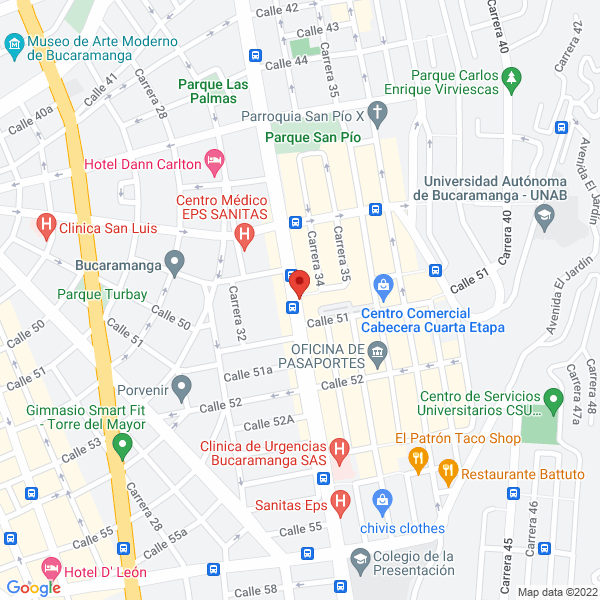 Map of Inversiones Y Constructora Sance S.A.S.