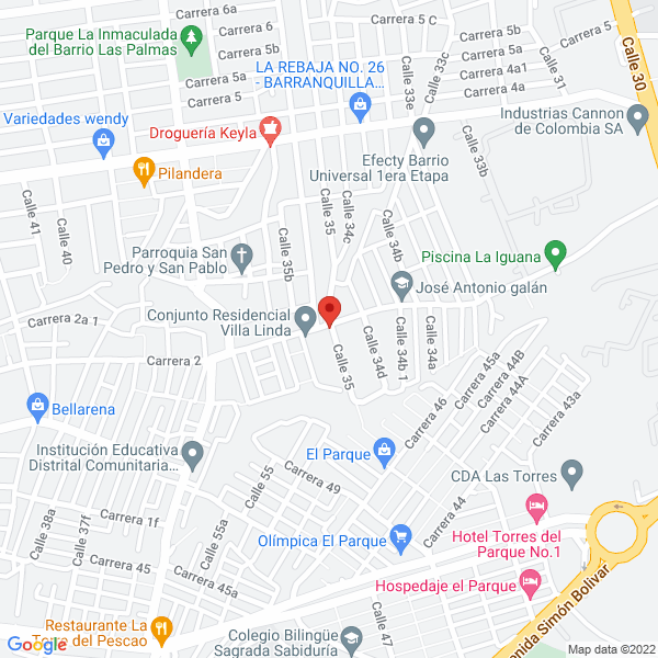 Map of J.P.G.D. Soluciones S.A.S.