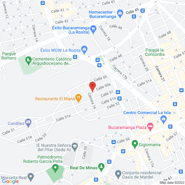 Map of Induplast Del Oriente S.A.S.
