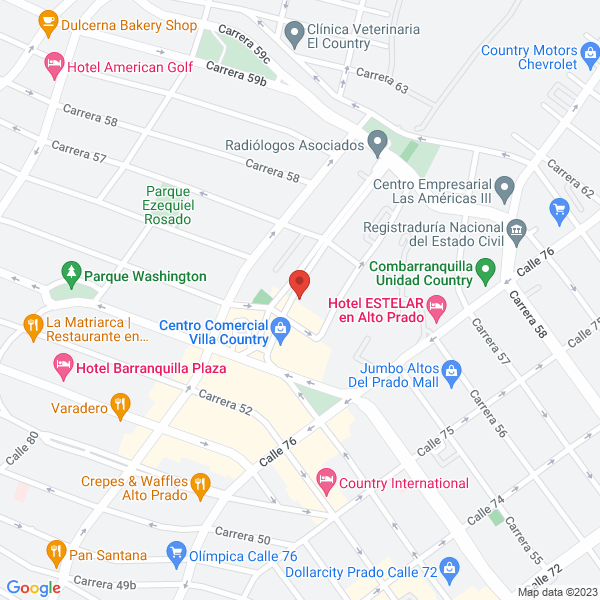 Map of Inversiones Hermanos Mercado Hernandez Asociados CIA. Ltda.
