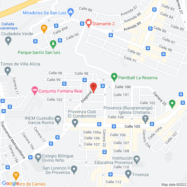 Map of Crunchfit S.A.S.