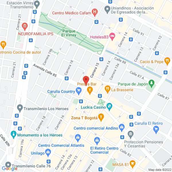 Map of U R Asociados S.A.
