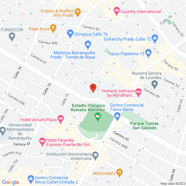Map of Cardiologos Intervencionistas Asociados S.A.S.