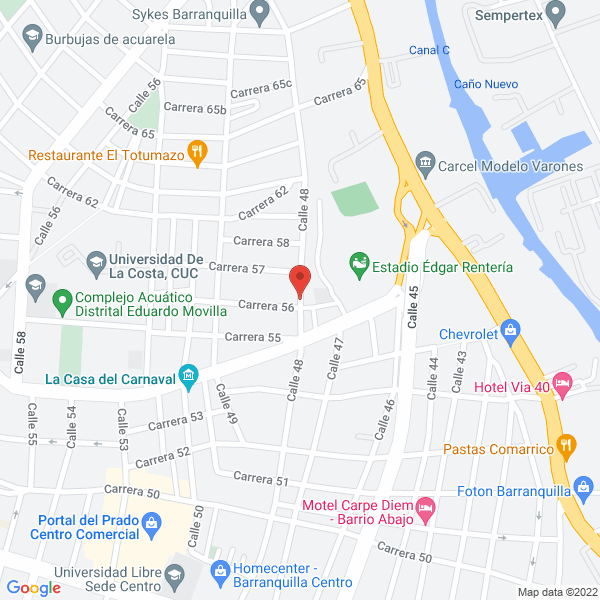 Map of Castro Ariza Betin S.A.S.