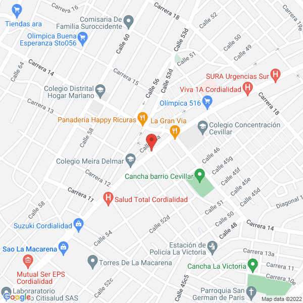 Map of Inversiones Y Servicios Mcortina S.A.S.