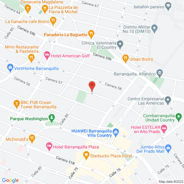 Map of Constructora C&M S.A.S.