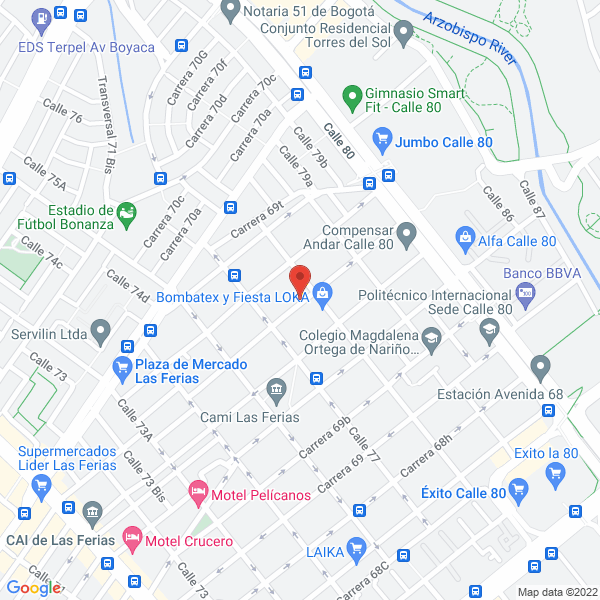 Mapa de City Taxi S.A.