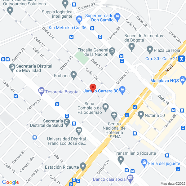 Mapa de Grupo Roarce S.A.S.
