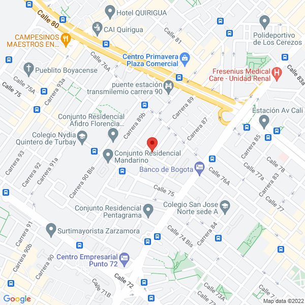 Mapa de Plazas Suárez Ltda.
