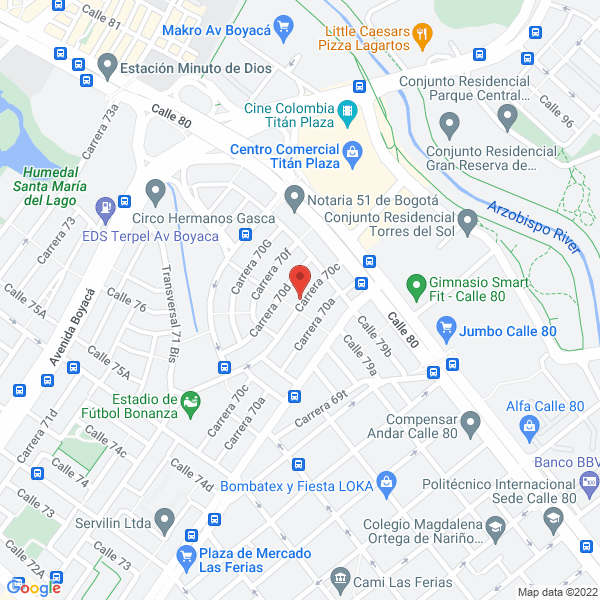 Mapa de Consultores Cristian Sierra P. Cía. S.A.S.