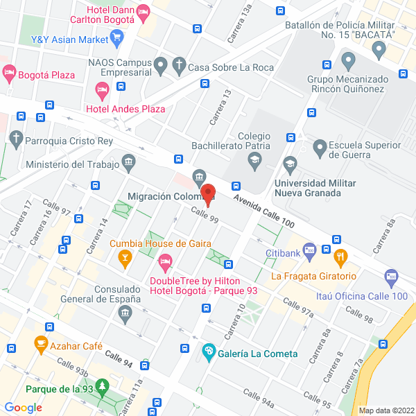 Mapa de Cruz Tello Vásquez Seguros Ltda.