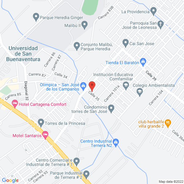 Map of Autos Y Buses S.A.S.