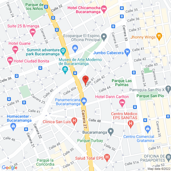 Map of Grupo Juridico Rincón Pérez S.A.S.