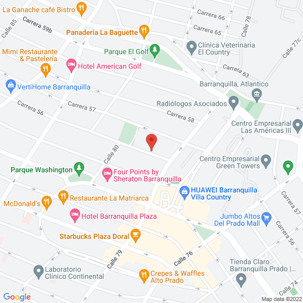 Map of Inversiones Santa Fe Del Norte S.A.S.