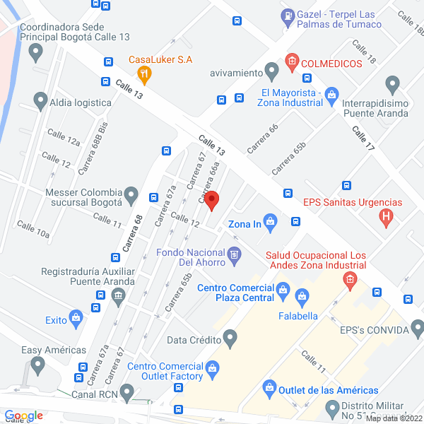Mapa de Asociados R.C. S.A.S.