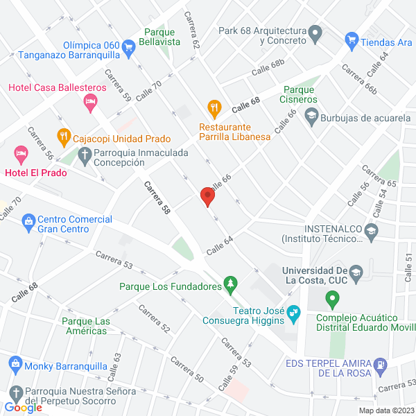 Map of Palmas De Bellavista Sur De Bolivar S.A.S.