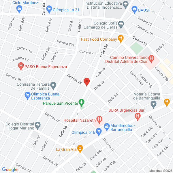 Map of Soluciones Informaticas Integrales Del Caribe S.A.S. Sigla Soluincaribe S.A.S.