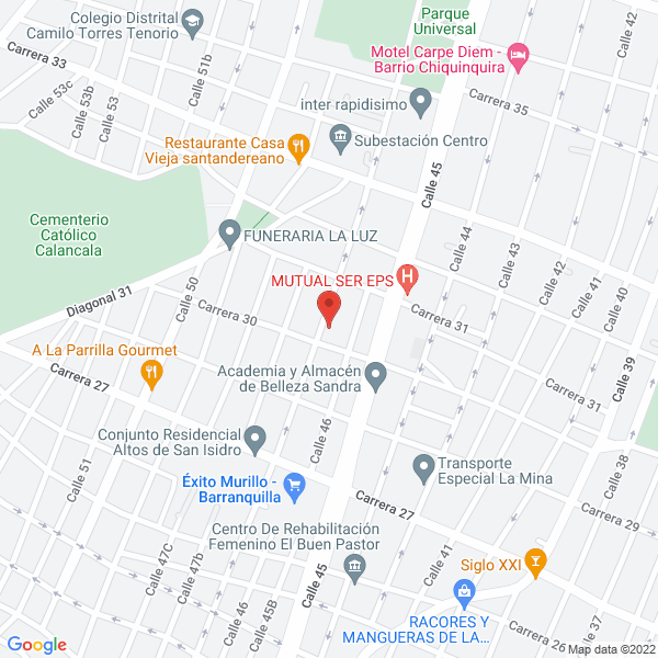 Map of Comercializadora E Inversiones Dc S.A.S.