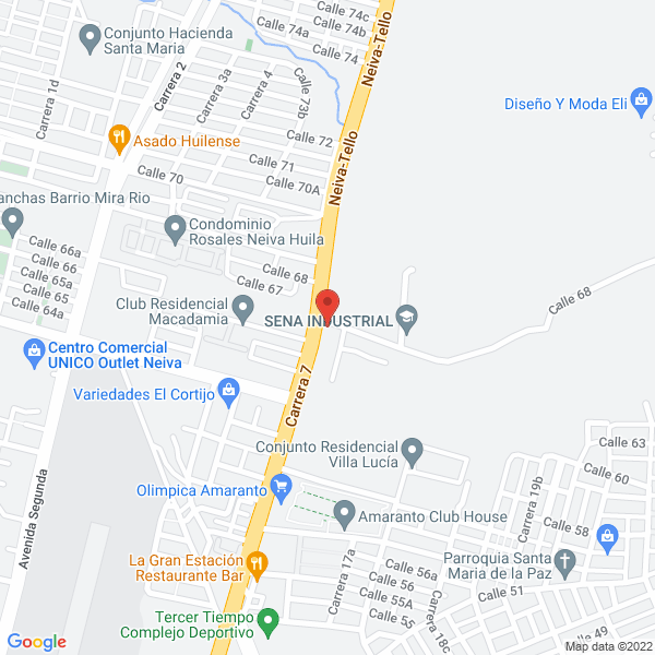 Map of Piscicola Betania Fish S.A.S.
