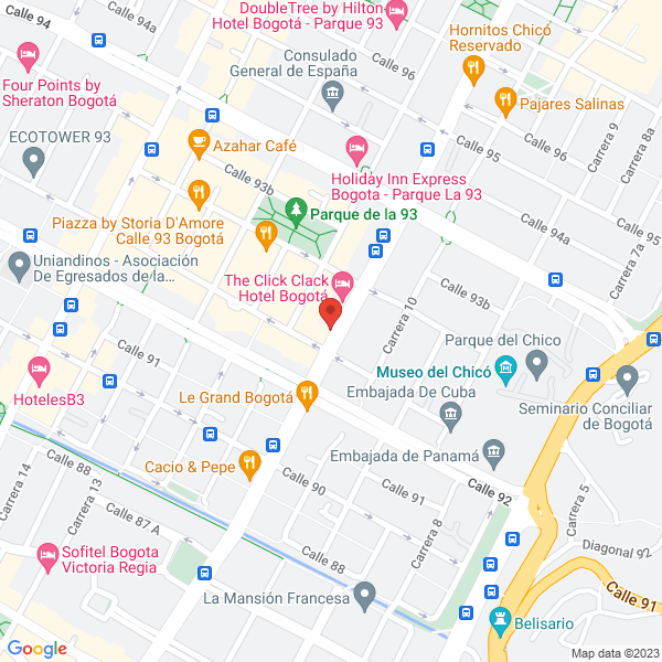Mapa de Compañía De Representaciones Andinas S.A.