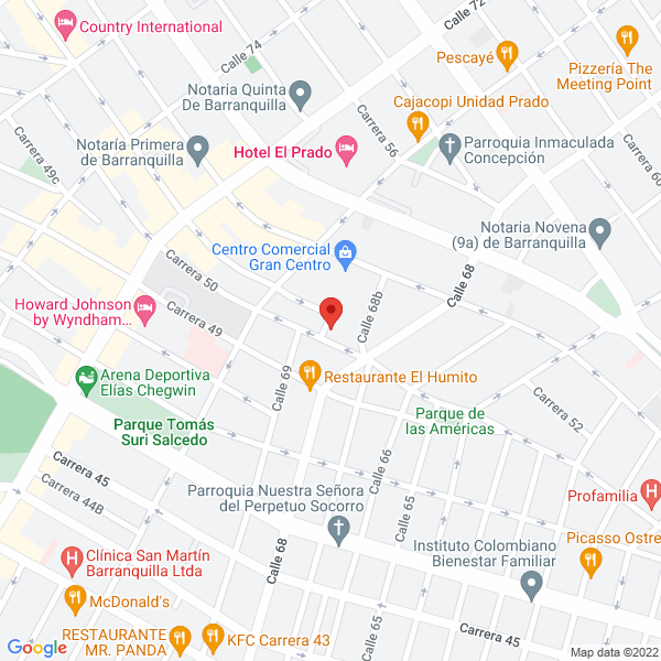 Map of Rho Informatica S.A.S.