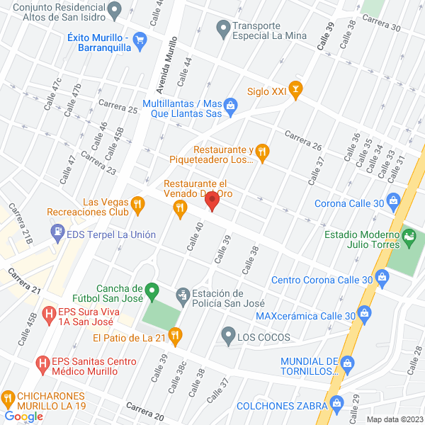 Map of Distribuidora De Helados Y Alimentos Hidrobo Rojas Ltda.