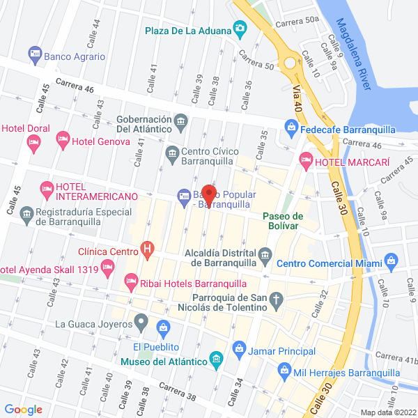 Map of Inversiones Ganbin S.A.S.